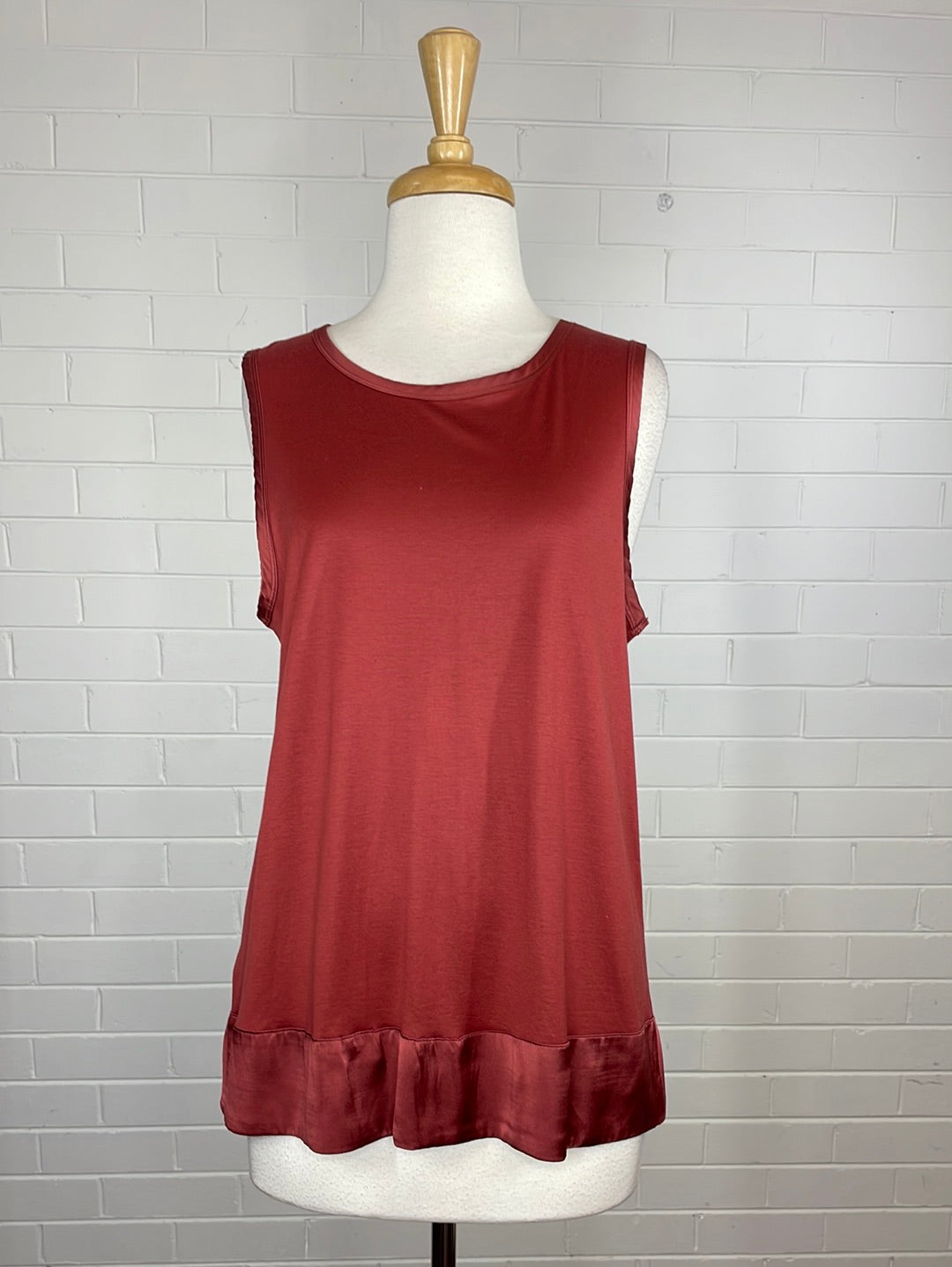 Country Road | top | size 12 | sleeveless | cotton silk blend