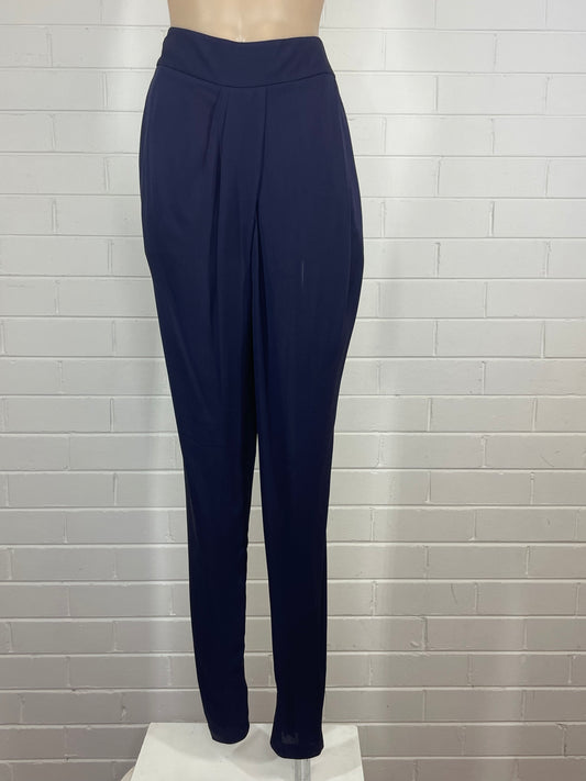 WILLOW | pants | size 8 | tapered leg | 100% silk