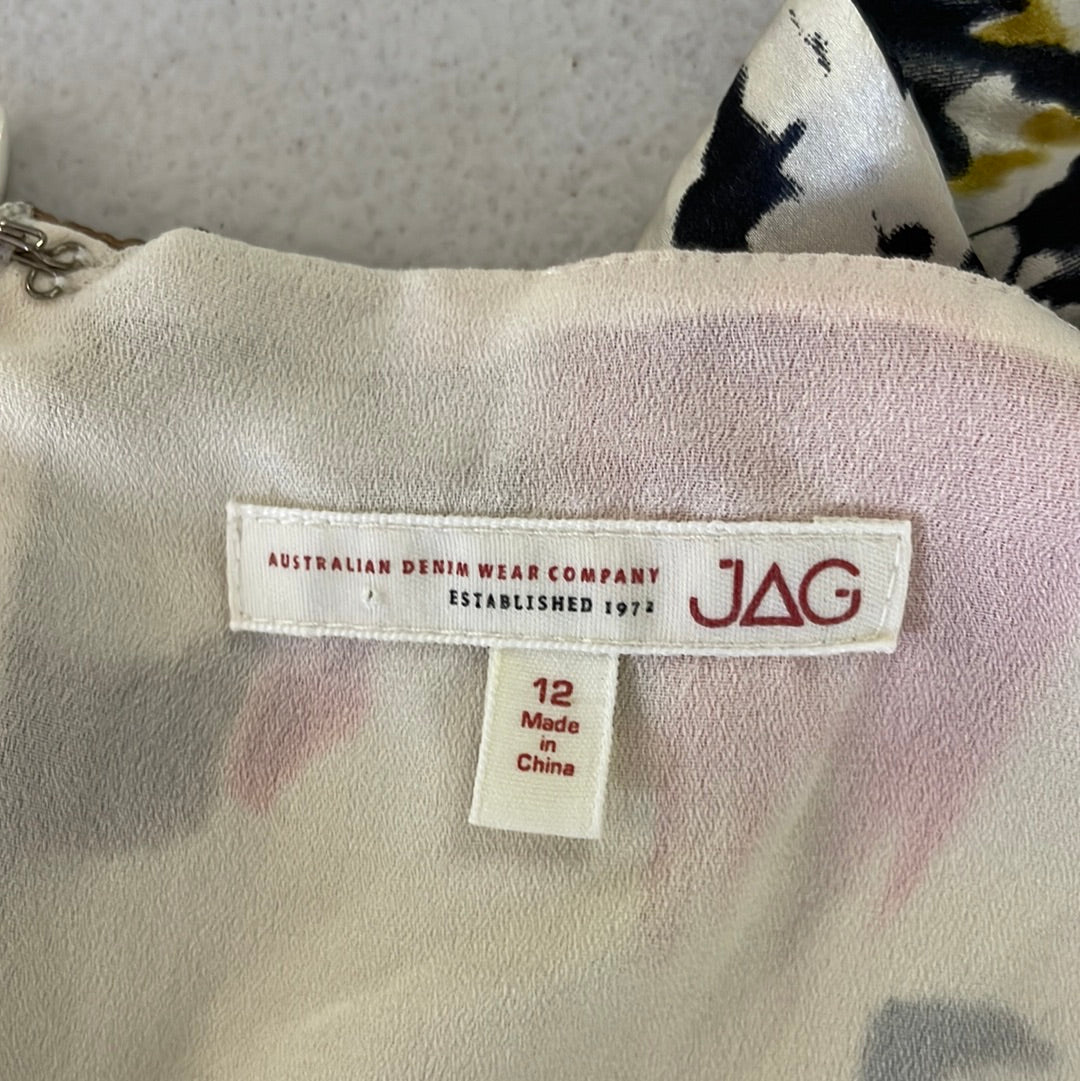 JAG | top | size 12 | sleeveless | 100% silk