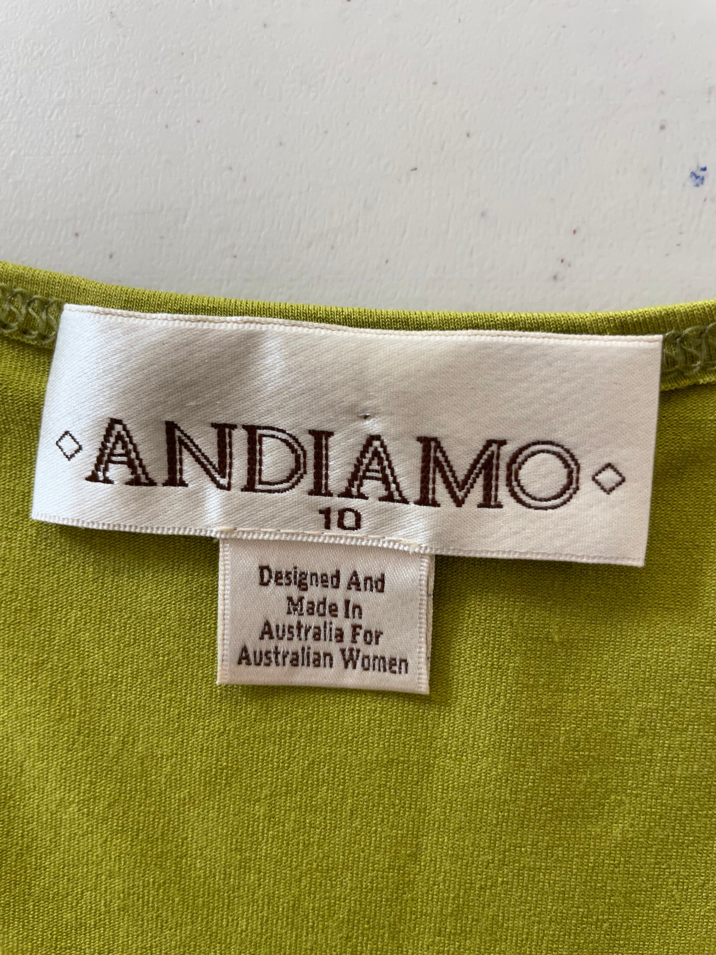 Andiamo | top | size 10 | sleeveless | made in Australia