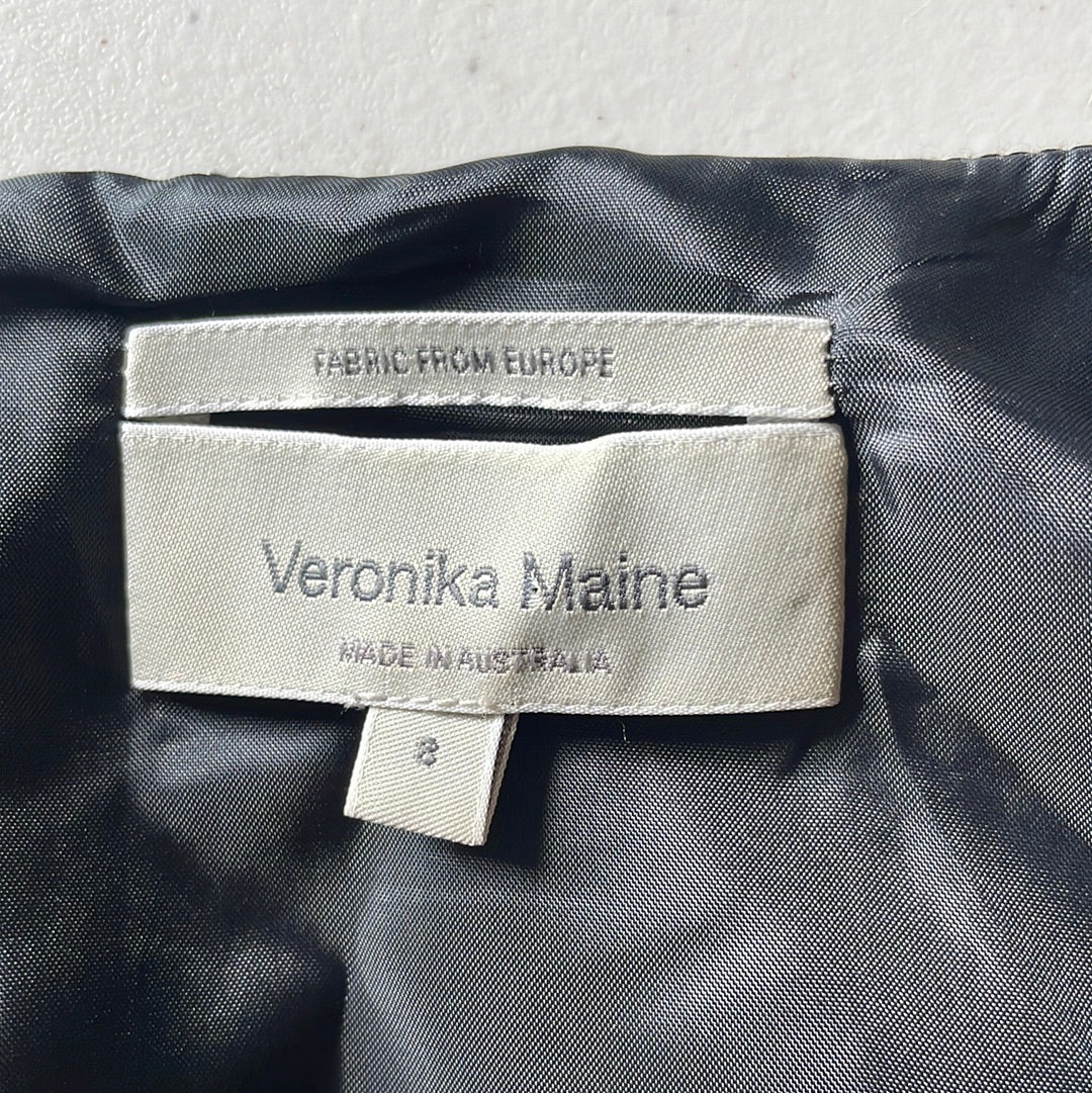 Veronika Maine | dress | size 8 | knee length | 100% linen | made in Australia 🇦🇺