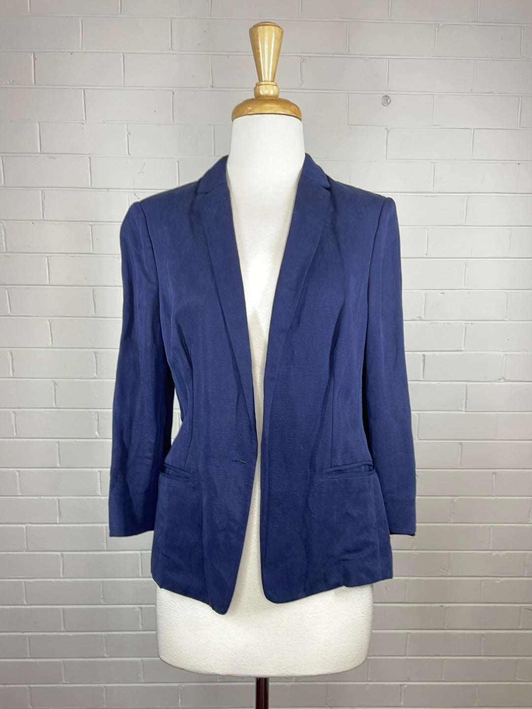 MARCS | jacket | size 10 | single breasted | linen Tencel blend