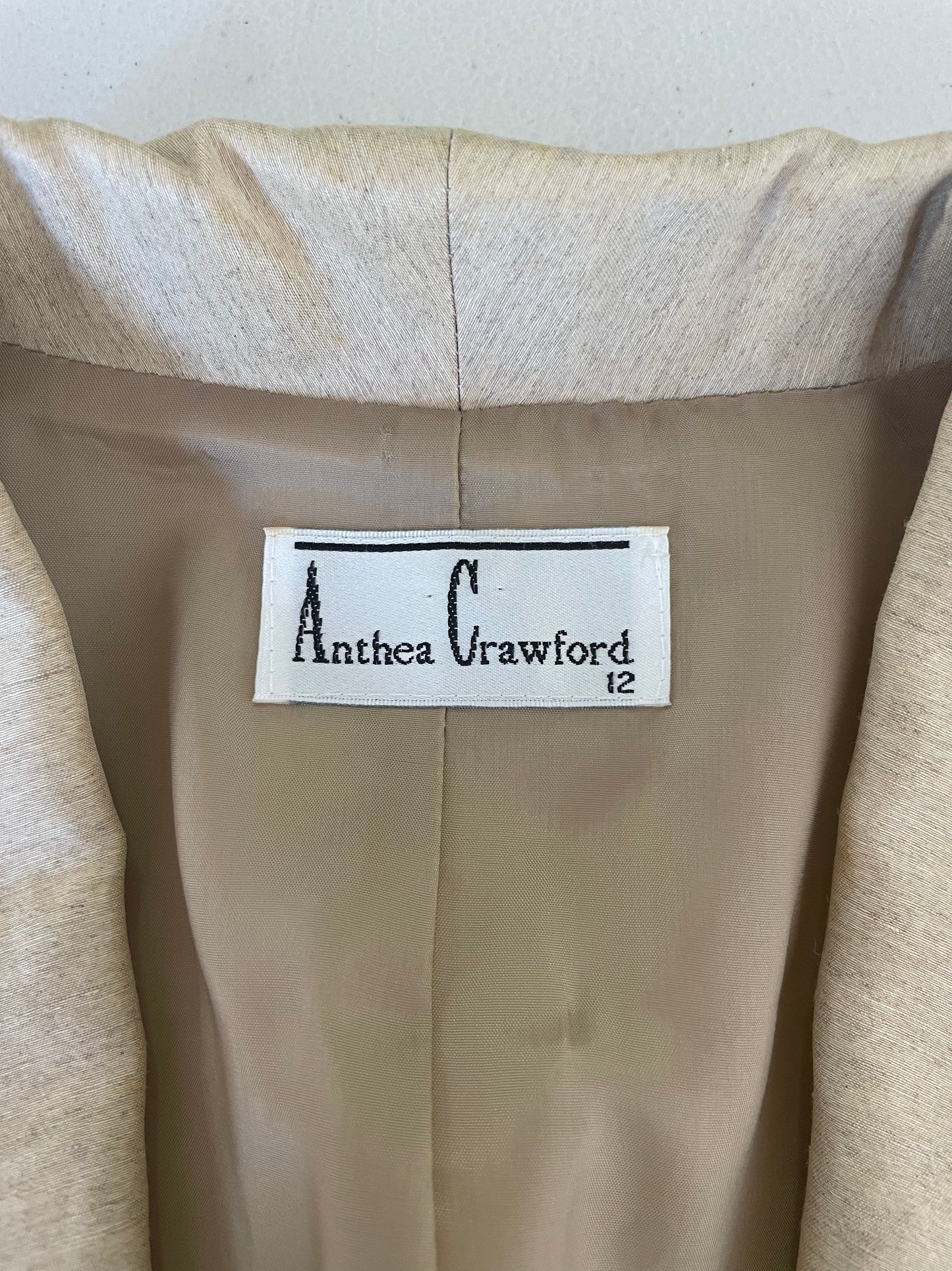 Anthea Crawford | vintage 80's | jacket | size 12 | single breasted