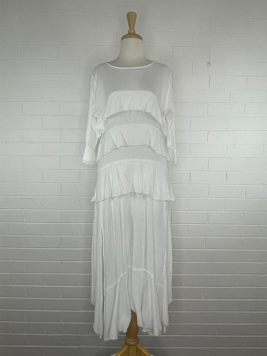 MAURIE + EVE | dress | size 12 | maxi length | 100% cotton