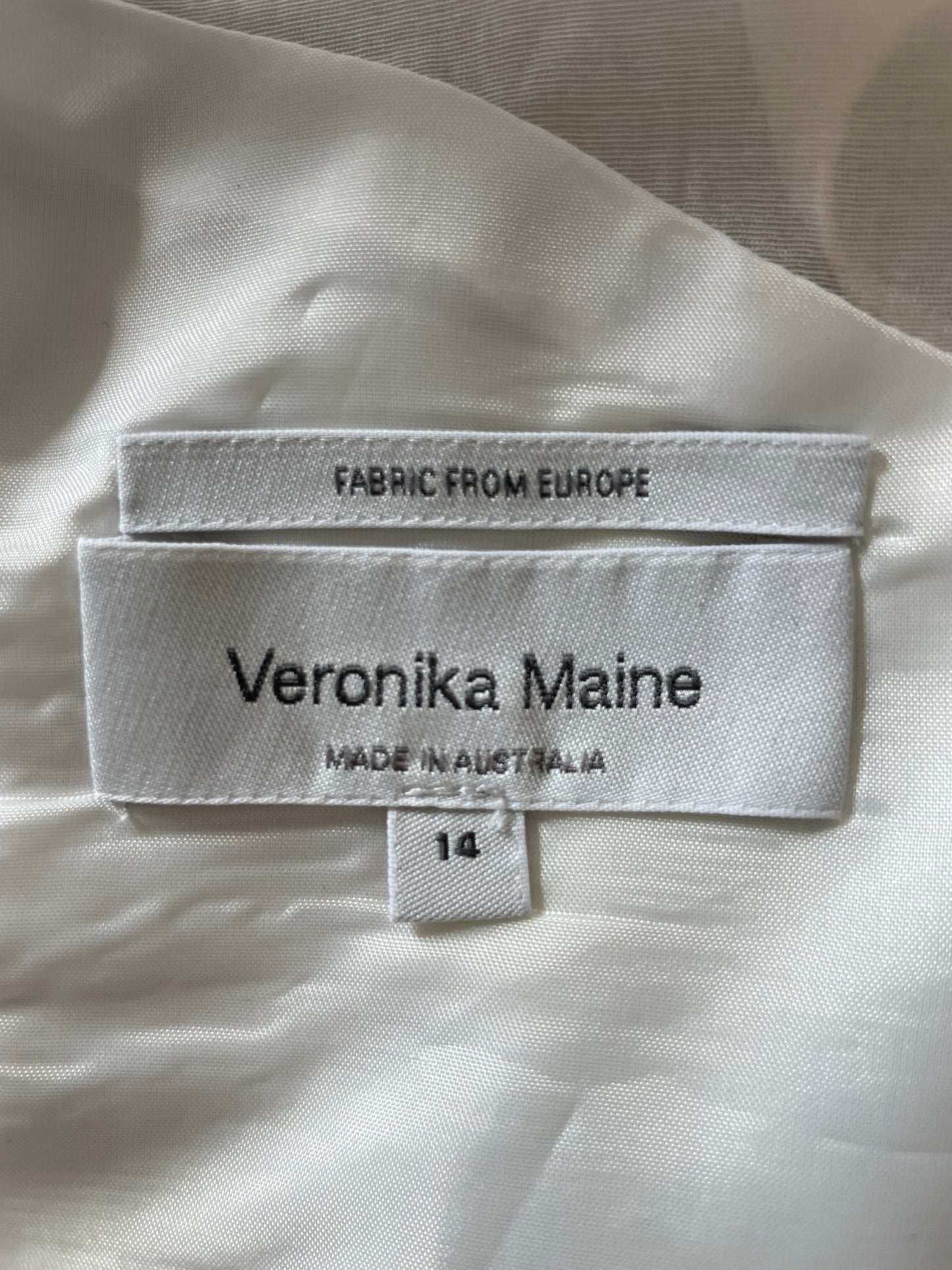 Veronika Maine | dress | size 14 | silk cotton blend.