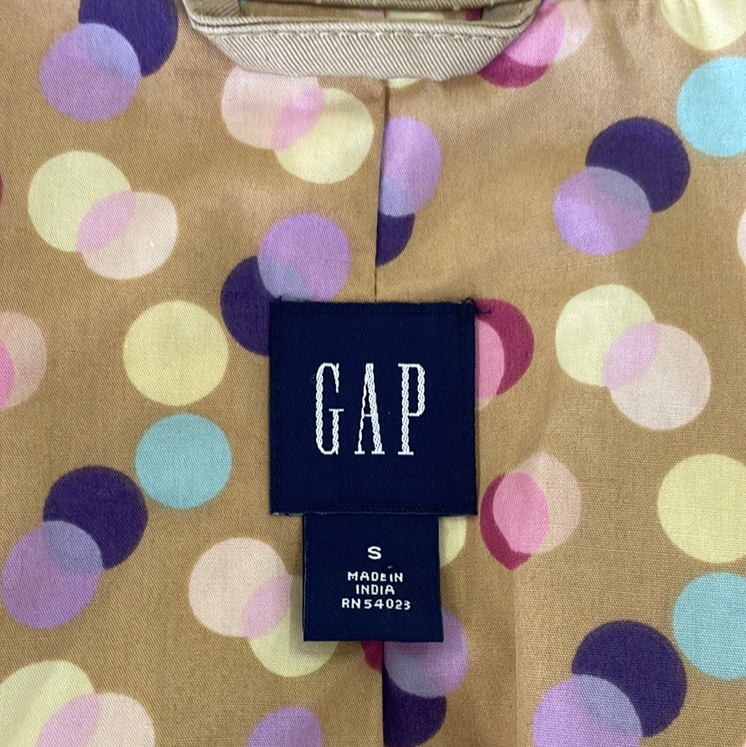 GAP | coat | size 10 | double breasted | 100% cotton