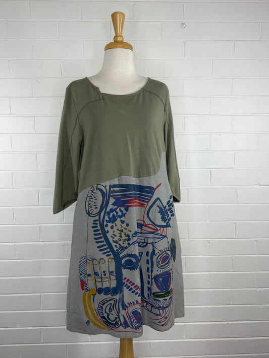 Coccha | dress | size 14 | knee length | linen cotton blend