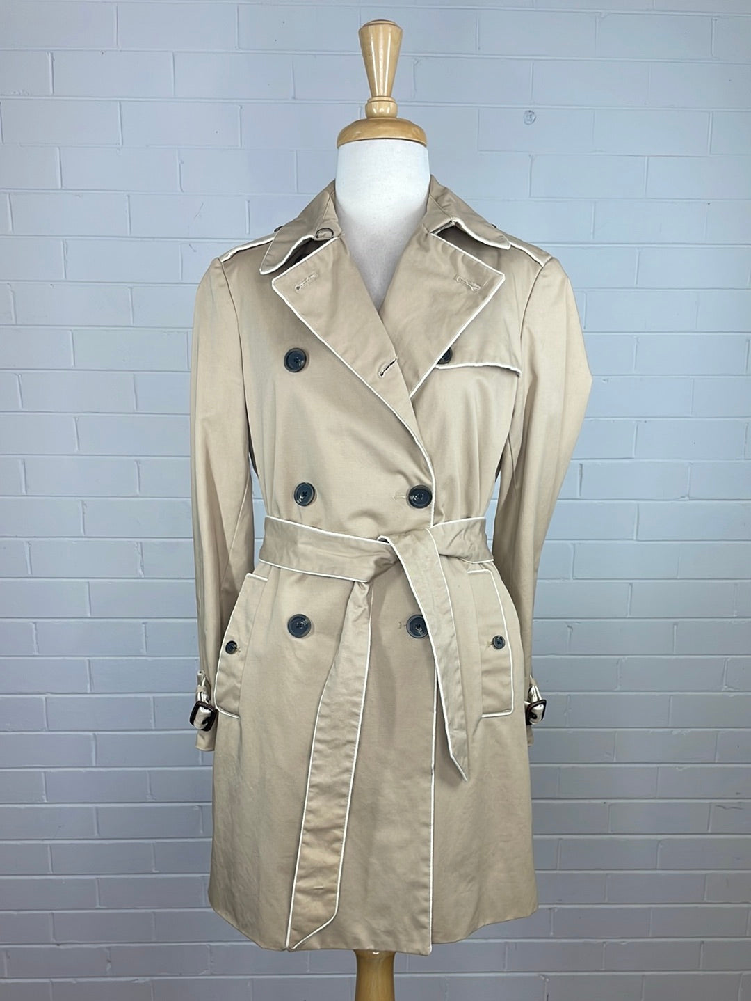 GAP | coat | size 10 | double breasted | 100% cotton