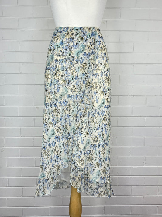 Laura Ashley | UK | skirt | size 14 | 100% silk