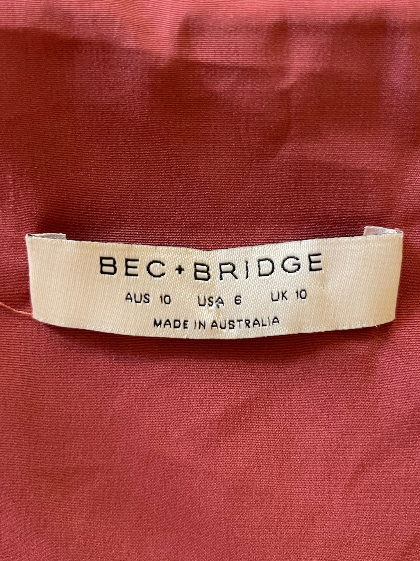 Bec + Bridge | dress | size 10 | knee length | 100% silk | made in Australia 🇦🇺